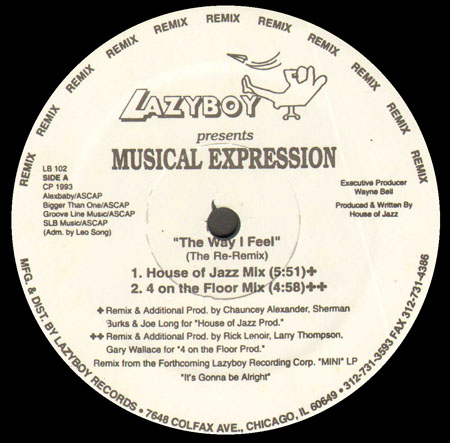 MUSICAL EXPRESSION - The Way I Feel (The Re-Remix)