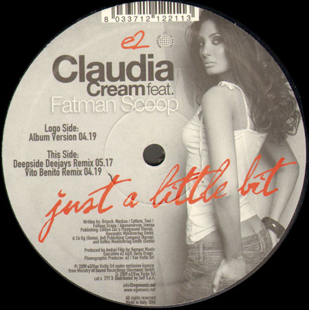 CLAUDIA CREAM - Just A Little Bit, Feat. Fatman Scoop
