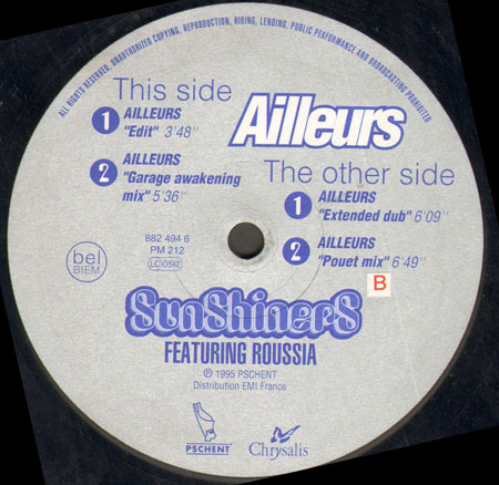 SUNSHINERS - Ailleurs, Feat. Roussia