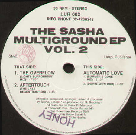 SASHA - The Sasha Multiground EP Vol. 02