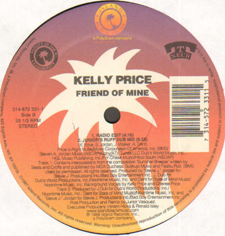 KELLY PRICE - Friend Of Mine (Junior Vasquez Rmxs) 