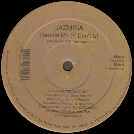 WILLY WASHINGTON - Rescue Me (Y Don't U), Pres. Jazmina