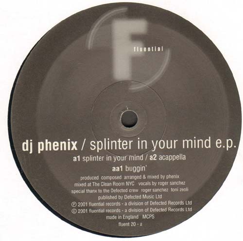 DJ PHENIX - Splinter In Your Mind EP