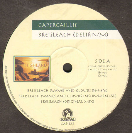 (Delirium) Survival Vinyl 12 Inch CAP122