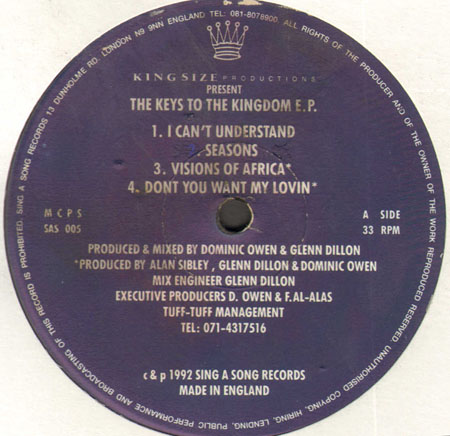 KINGSIZE PRODUCTIONS - The Keys To The Kingdom EP