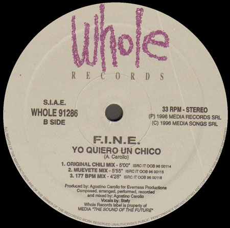 F.I.N.E. - Yo Quiero Un Chico
