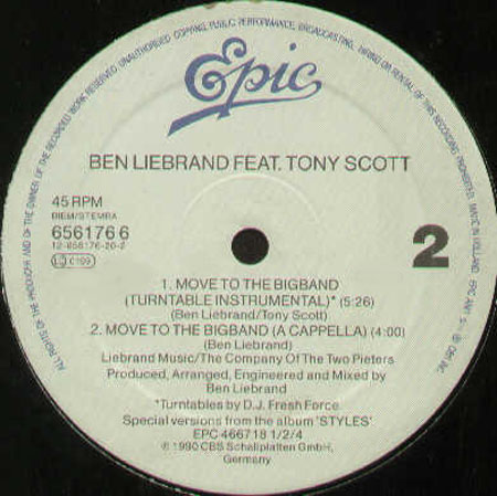 BEN LIEBRAND - Move To The Bigband , Feat. Tony Scott 