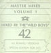 VARIOUS - Master Mixes Volume 1 (DJ Mix The Wild Boys)