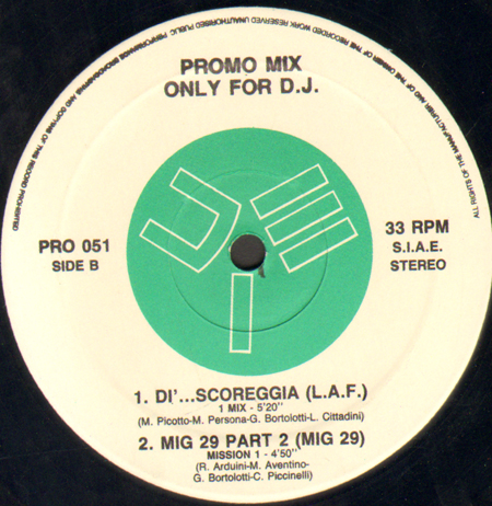 VARIOUS (ANTICO / P.W.M. / L.A.F. / MIG 29) - Promo Mix 51 (Don't Stop The Rhythm / Una Voglia / Di'...Scoreggia / Mig 29 Part 2)