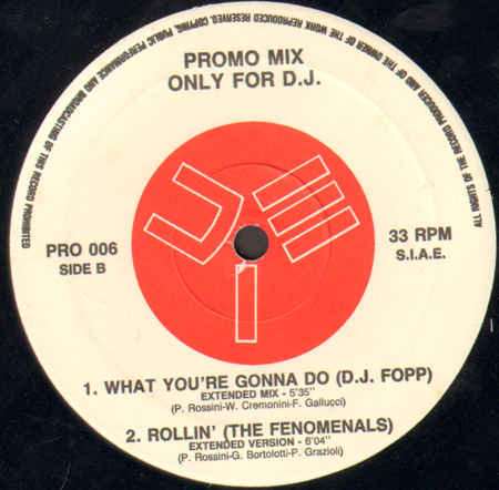 VARIOUS (49ERS / CLAPS / DJ FOPP / THE FENOMENALS) - Promo Mix 6 (I Need You Rmx / My Love / What You're Gonna Do / Rollin)