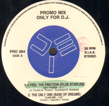 VARIOUS (PLUS STAPLES / BASE OF DREAMS / R.U.O.K. / EAST SIDE BEAT - Promo Mix 64 (I Feel The Friction / The Only One / Everybody Talk About / Alive & Kicking)