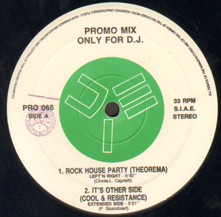 VARIOUS (THEOREMA / COOL & RESISTANCE / FITS OF GLOOM / MASTER OF PROGRESS) - Promo Mix 66 (Rock House Party / It's Other Side / To Love / Gonna Want Your Love)
