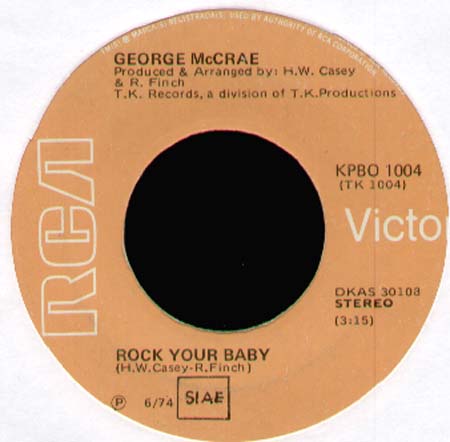GEORGE MCCRAE - Rock Your Baby 