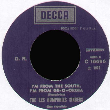 LES HUMPHRIES SINGERS - Mama Loo / I'm From The South, I'm From Ge-o-orgia