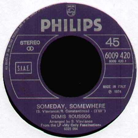 DEMIS ROUSSOS - Someday, Somewhere / Lost In A Dream