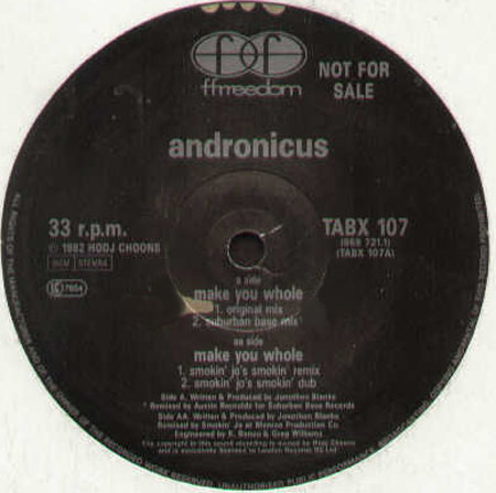 ANDRONICUS - Make You Whole (Smokin' Jo Rmx)