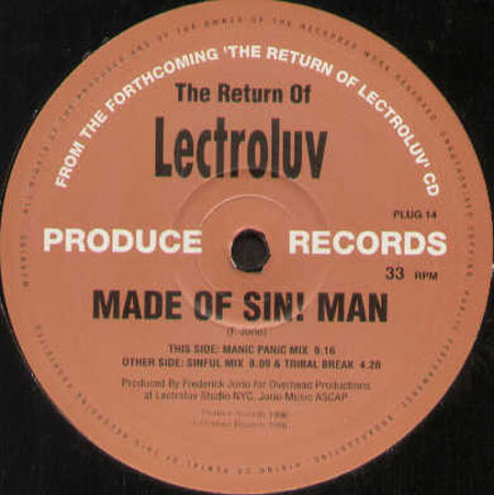 LECTROLUV - Made Of Sin! Man