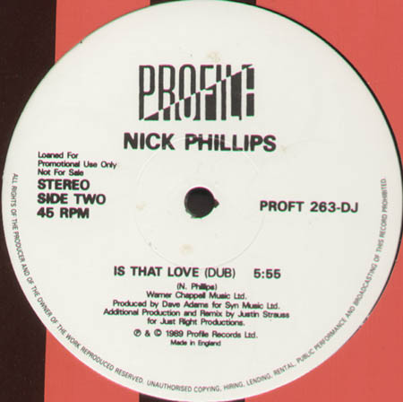 NICK PHILLIPS - Is That Love