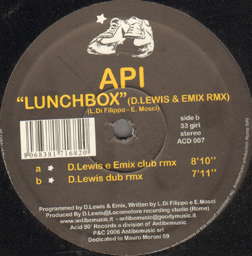 API - Lunchbox (D.Lewis & Emix Rmx)