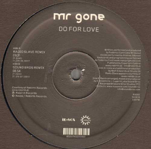 MR GONE - Do For Love