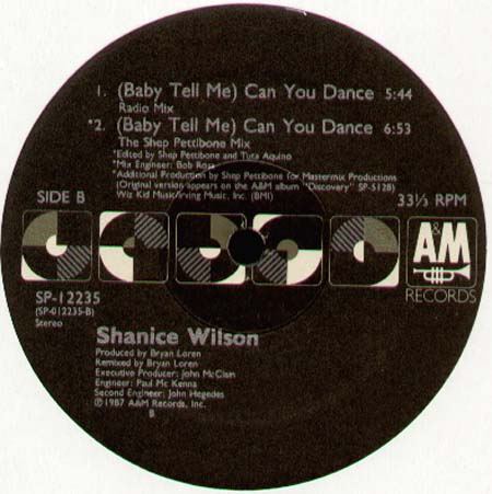SHANICE WILSON - (Baby Tell Me) Can You Dance