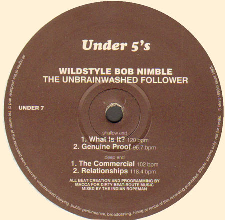 WILDSTYLE BOB NIMBLE - The Unbrainwashed Follower