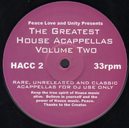 VARIOUS - The Greatest House Acappellas Volume Two