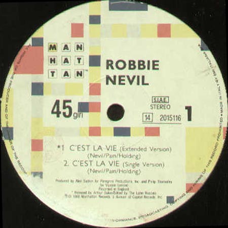 ROBBIE NEVIL - C'Est La Vie