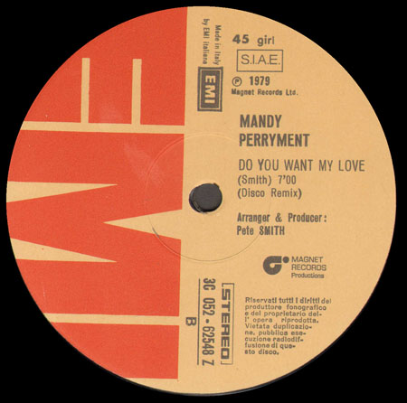 MANDY PERRYMENT - Do You Want My Love