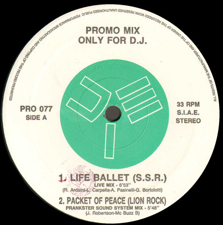 VARIOUS (S.S.R./ LION ROCK / R.F.T.R. / MIG 29) - Promo Mix 77 (Life Ballet / Packet Of Peace / Dance / Love Fantasy)