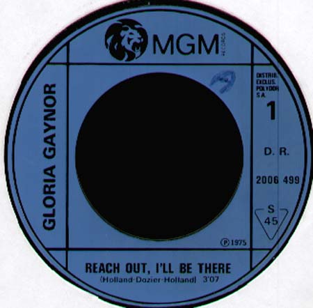 GLORIA GAYNOR - Reach Out I'll Be There / Searchin