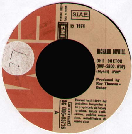 RICHARD MYHILL - Ohi Doctor (Bop-Shoo-Wop) / Can't We Find A Way