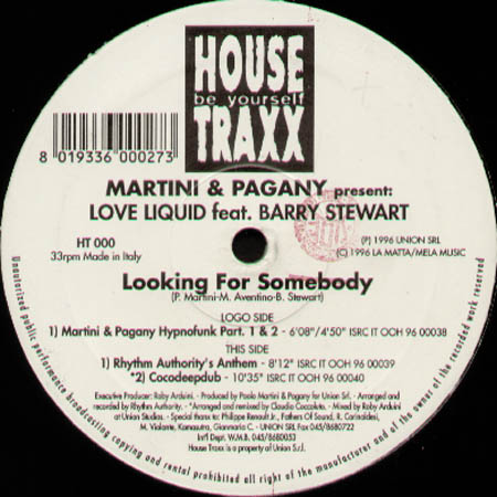 MARTINI & PAGANY - Looking For Somebody, Pres. Love Liquid Feat. Barry Stewart (Claudio Coccoluto Rmx)