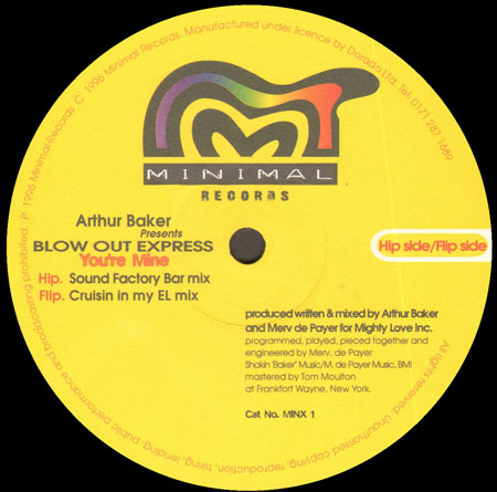 ARTHUR BAKER - You're Mine , Presents Blow Out Express