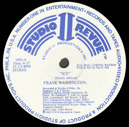 FRANK WASHINGTON - Ice