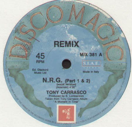 TONY CARRASCO - N-R-G Remix