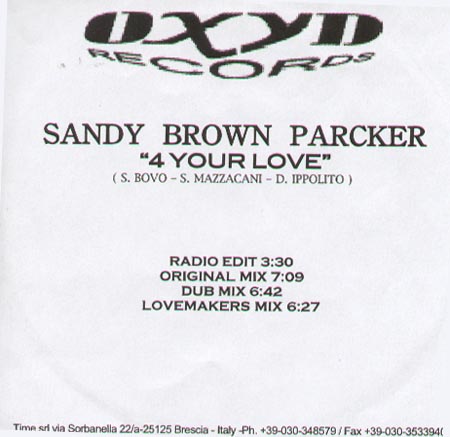 SANDY BROWN PARKER - 4 Your Love