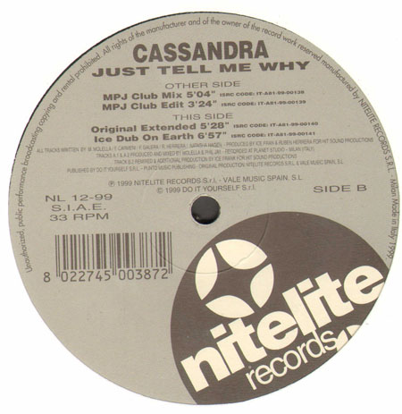 CASSANDRA - Just Tell Me Why