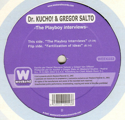 DR. KUCHO! & GREGOR SALTO - Fertilization Of Ideas / The Playboy Interviews