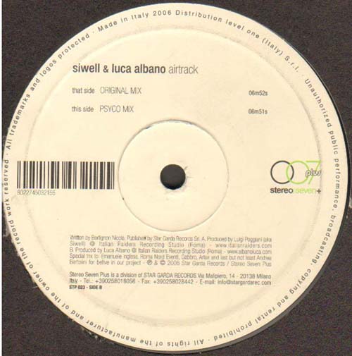 SIWELL & LUCA ALBANO - Airtrack