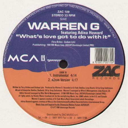 WARREN G, FEAT. ADINA HOWARD - What's Love Got To Do With It?