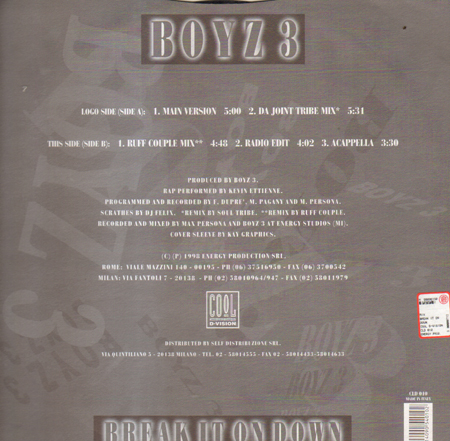 BOYZ 3 - Break It On Down
