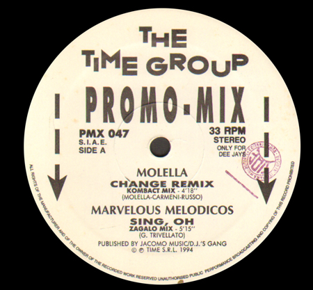 VARIOUS (MOLELLA / MARVELLOUS MELODICOS / JAYDEE / ETOILE) - Promo Mix 47 (Change (1st Remix) / Sing, Oh! / Music Is So Special / I Want Your Love)