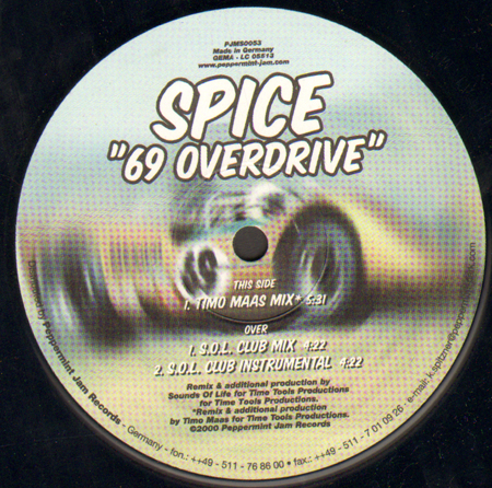 SPICE 69 - Overdrive (Timo Maas, Sounds Of Life Rmxs)