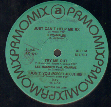 VARIOUS (2 EXAMPLES / LEE MARROW / RAY / JACKIE MOORE / INTERCEPTOR 17 / THE CARRERAS / EDWARD'S WORLD) - Special For Dee Jays 17 (Just Can't Help Me (Remix) / Try Me Out / Don't You / Because The Night / Interceptor 17 / Get Up The Music / Drive Me Crazy)