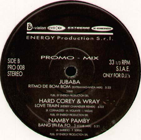 VARIOUS (LOST TRIBE / CHICCO SECCI / X-PERIMENT / JUBABA / HARD COREY & WRAY / NAMBY PAMBY) - Promo-Mix 8 (Gimme A Smile / Don't Take Away The Music / Light My Fire / Ritmo De Bom Bom / Love Train (K.Chandler Rmx) / Bang (Fi Fa Fo...)
