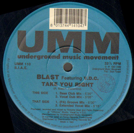 BLAST - Take You Right, Feat. V.D.C. 