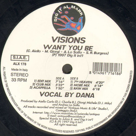 VISIONS - Want You Be