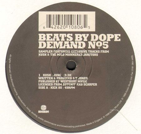 KUSH / MILD MANNERED JANITORS - Beats By Dope Demand No. 5