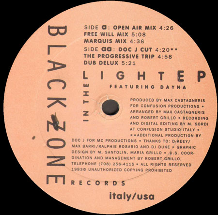 MAX CASTAGNERIS - In The Light EP - Featuring Dyna